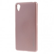 TPU чехол Mercury iJelly Metal series для Sony Xperia X Performance Rose Gold