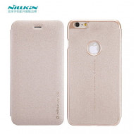 Кожаный чехол (книжка) Nillkin Sparkle Series для Apple iPhone 6/6s plus (5.5")  Золотой