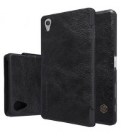 Кожаный чехол (книжка) Nillkin Qin Series для Sony Xperia X Performance Черный