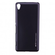 TPU чехол Mercury iJelly Metal series для Sony Xperia XA / XA Dual Черный