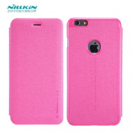 Кожаный чехол (книжка) Nillkin Sparkle Series для Apple iPhone 6/6s plus (5.5")  Розовый