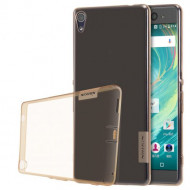 TPU чехол Nillkin Nature Series для Sony Xperia XA Ultra Dual Золотой (прозрачный)