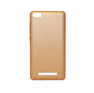 Пластиковая накладка soft-touch с защитой торцов Joyroom для Xiaomi Mi 4i / Mi 4c Золотой