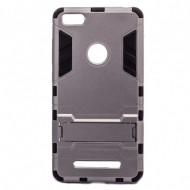 Ударопрочный чехол-подставка Transformer для Xiaomi Mi 4i / Mi 4c с мощной защитой корпуса Металл / Gun Metal