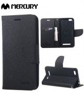 Чехол (книжка) Mercury Fancy Diary series для Xiaomi Mi 4i / Mi 4c Черный / Черный
