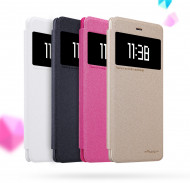 Кожаный чехол (книжка) Nillkin Sparkle Series для Xiaomi Mi 5s Золотой