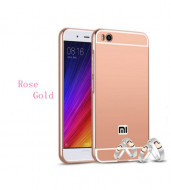 Металлический бампер с акриловой вставкой с зеркальным покрытием для Xiaomi Mi 5s Розовый