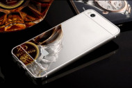 Металлический бампер с акриловой вставкой с зеркальным покрытием для Xiaomi Mi 5s Серебряный