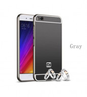 Металлический бампер с акриловой вставкой с зеркальным покрытием для Xiaomi Mi 5s Черный
