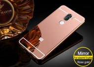 Металлический бампер с акриловой вставкой с зеркальным покрытием для Xiaomi Mi 5s Plus Розовый