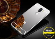 Металлический бампер с акриловой вставкой с зеркальным покрытием для Xiaomi Mi 5s Plus Серебряный