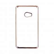 Прозрачный силиконовый чехол для Xiaomi Mi Note 2 с глянцевой окантовкой Золотой