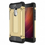 Бронированный противоударный TPU+PC чехол Immortal для Xiaomi Redmi Note 4X Золотой