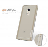 TPU чехол Nillkin Nature Series для Xiaomi Redmi Note 4 Серый (прозрачный)