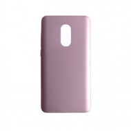 Пластиковая накладка soft-touch с защитой торцов Joyroom для Xiaomi Redmi Note 4 Розовый