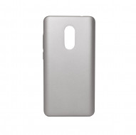 Пластиковая накладка soft-touch с защитой торцов Joyroom для Xiaomi Redmi Note 4 Серебряный