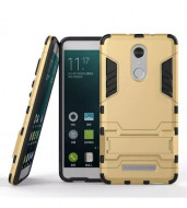 Ударопрочный чехол-подставка Transformer для Xiaomi Redmi Note 3/Note 3 Pro с мощной защитой корпуса Золотой / Champagne Gold