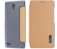 Чехол (книжка) Rock Elegant Series для Xiaomi Redmi Note Золотой / Gold