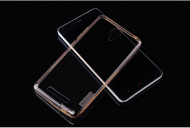 TPU чехол Nillkin Nature Series для Xiaomi Redmi Note 2 / Redmi Note 2 Prime Золотой (прозрачный)