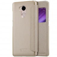 Кожаный чехол (книжка) Nillkin Sparkle Series для Xiaomi Redmi 4 Pro / Redmi 4 Prime Золотой