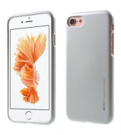 TPU чехол Mercury iJelly Metal series для Apple iPhone 7 (4.7") Серебряный