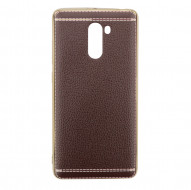 TPU с имитацией кожи для Xiaomi Redmi 4 Темно-коричневый