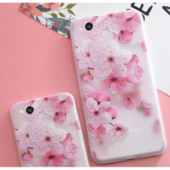 TPU чехол матовый soft touch для Xiaomi Redmi 4 Сакура