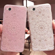 TPU чехол матовый soft touch для Xiaomi Redmi 4 Узор Розовый