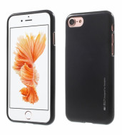 TPU чехол Mercury iJelly Metal series для Apple iPhone 7 (4.7") Черный
