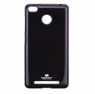 TPU чехол Mercury Jelly Color series для Xiaomi Redmi 3 Pro / Redmi 3s Черный
