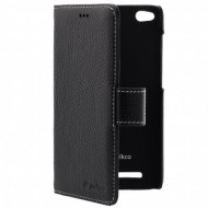 Кожаный чехол (книжка) Melkco для Xiaomi Redmi 3 Черный