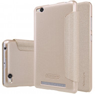 Кожаный чехол (книжка) Nillkin Sparkle Series для Xiaomi Redmi 3 Золотой