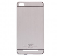 Металлический бампер с акриловой вставкой Msvii для Xiaomi Redmi 3 Серебряный