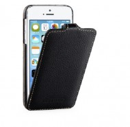 Кожаный чехол (флип) TETDED для Apple iPhone 5/5S/SE Черный / Black