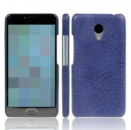 Кожаный чехол-накладка с имитацией кожи крокодила для Meizu M5 Синий