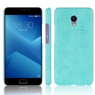 Кожаный чехол-накладка с имитацией кожи крокодила для Meizu M5 Note Бирюзовый