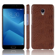 Кожаный чехол-накладка с имитацией кожи крокодила для Meizu M5 Note Коричневый