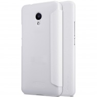 Кожаный чехол (книжка) Nillkin Sparkle Series для Meizu M5s Белый