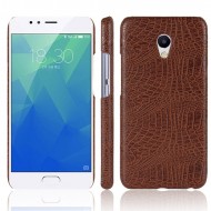 Кожаный чехол-накладка с имитацией кожи крокодила для Meizu M5s Коричневый