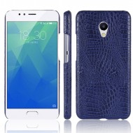 Кожаный чехол-накладка с имитацией кожи крокодила для Meizu M5s Синий