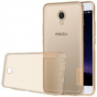 TPU чехол Nillkin Nature Series для Meizu MX6 Золотой (прозрачный)