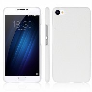 Кожаный чехол-накладка с имитацией кожи крокодила для Meizu U10 Белый