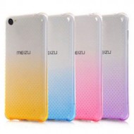 TPU Чехол Gradient Color для Meizu U20 (с усиленными углами) Розовый