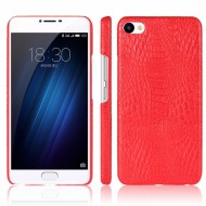 Кожаный чехол-накладка с имитацией кожи крокодила для Meizu U20 Красный