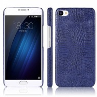 Кожаный чехол-накладка с имитацией кожи крокодила для Meizu U20 Синий