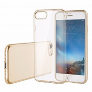 TPU чехол ROCK Slim Jacket для Apple iPhone 7 (4.7") Золотой / Transparent Gold