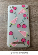 TPU чехол матовый soft touch color для Apple iPhone 7 (4.7") Вишенки
