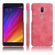 Кожаный чехол-накладка с имитацией кожи крокодила для Xiaomi Mi 5s Plus Розовый