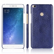Кожаный чехол-накладка с имитацией кожи крокодила для Xiaomi Mi Max 2 Синий