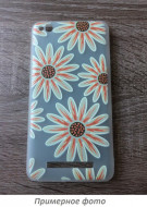 TPU чехол матовый soft touch color для Apple iPhone 7 (4.7") Крупные Ромашки
